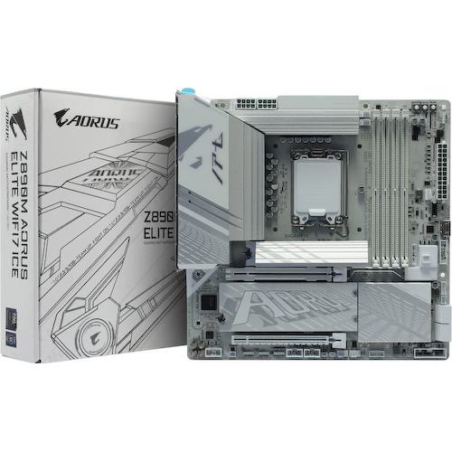 GIGABYTE Z890M A ELITE WIFI7 ICE (RTL) LGA1851 <Z890> 2xPCI-E HDMI+DP 2.5GbLAN+WiFi+BT SATA MicroATX 4DDR5