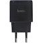 Hoco C140A Smart Set Black <627825> Зарядное устройство USB (Вых. DC5/9/12V, USB, Кабель USB-C), вид сверху