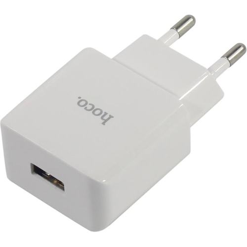 Зарядка USB-устройств от 220В HOCO C106A Leisure White Set USB Type A "мама" (10.5 Вт)