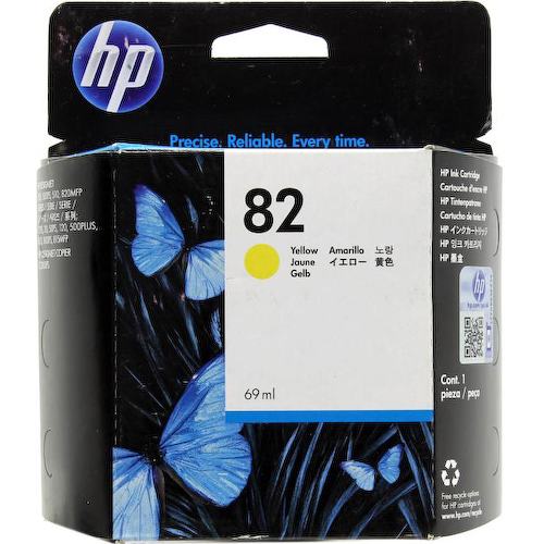 Картридж цветной (или контейнер с цветными чернилами) HP C4913A (№82) (желтый экономичный)