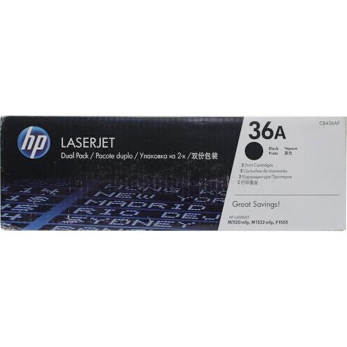 Картридж черный (или контейнер с черными чернилами) HP Dual Pack CB436A (№36A), 2 шт.
