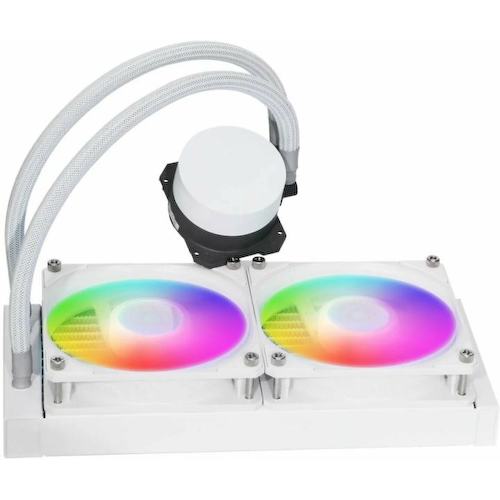 HSPD W1240-WHAA Водяное охлаждение для процессора/ W1240 ARGB WHITE (280, 240mm, White, ARGB/