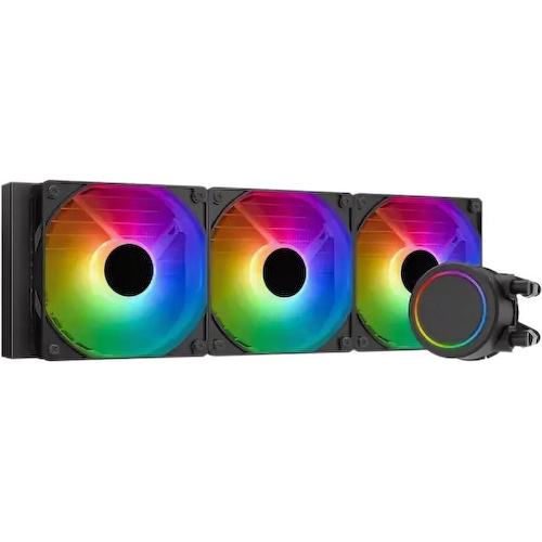 HSPD W1360-BKAA Водяное охлаждение для процессора/ W1360 ARGB BLACK (300, 360mm, Black, ARGB/