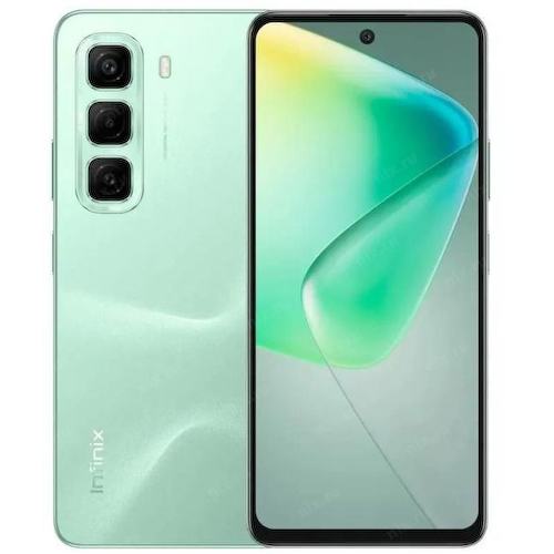 10063057 Смартфон Infinix X6882 Hot 50 256Gb 6Gb зеленый моноблок 3G 4G 2Sim 6.78" 1080x2460 Android 14 50Mpix 802.11 a
