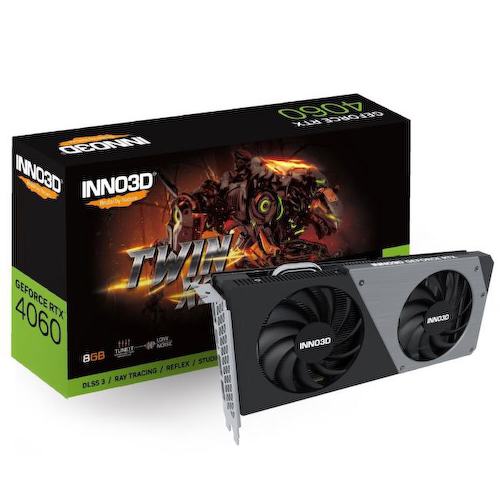 Inno3D Twin GeForce RTX 4060 GeForce<sup>®</sup> RTX 4060 8 Гб GDDR6