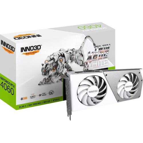 Inno3D Twin RTX4060 TWIN X2 OС WHITE GeForce<sup>®</sup> RTX 4060 8 Гб GDDR6