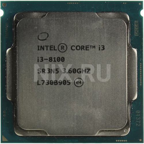 Процессор Intel Core i3 8100 OEM (SR3N5, CM8068403377308)