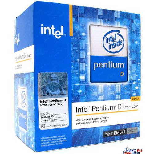 Процессор Intel Pentium D 840