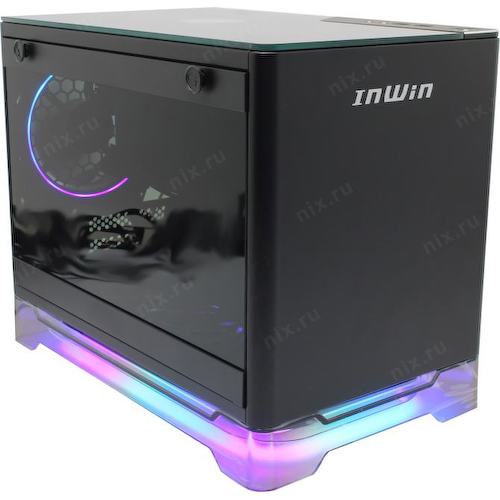 Корпус Minitower Inwin A1 PLUS (CF08A) U3-BK Mini-ITX с высокой заглушкой 650 Вт с окном