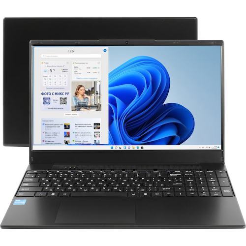 Ноутбук iRU Калибр 15TLG <1911352> (Intel Core i3 1115G4, 8 ГБ, 256 Гб SSD, WiFi, Bluetooth, noOS, 15")