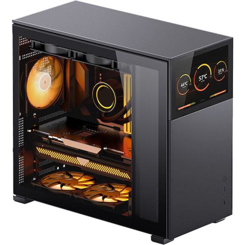 Корпус Miditower JONSBO D41 STD SCREEN Black ATX без БП с окном