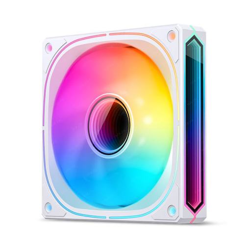 JONSBO FR-505WR 120х120х25мм REVERSE (PWM, ARGB LED, 800-1800об/мин, обратный поток, белый) Retail