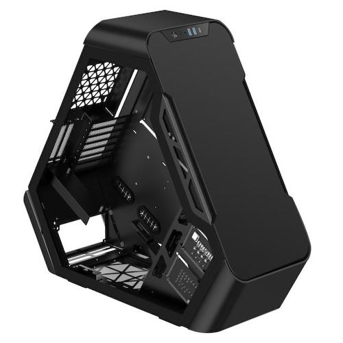 Корпус JONSBO TR03-A Black без БП, боковая панель из закаленного стекла, mini-ITX, micro-ATX, ATX, черный