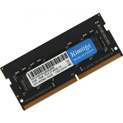 Модуль памяти Kimtigo <KMKS4G8582666> SO-DIMM DDR4 1x 4 Гб <PC4-21300>