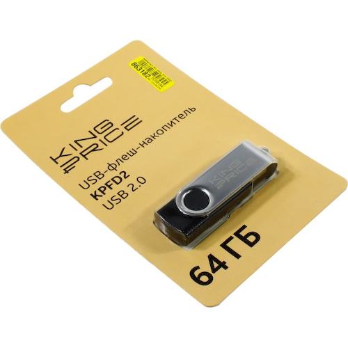 Флешка KingPrice KPFD2 KPFD2A064ABK USB 64 ГБ