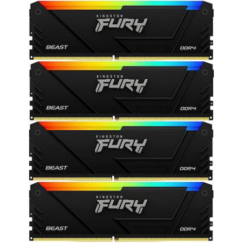 Модуль памяти Kingston FURY Beast <KF436C17BB2AK4/32> DDR4 4x 8 Гб <PC4-28800>
