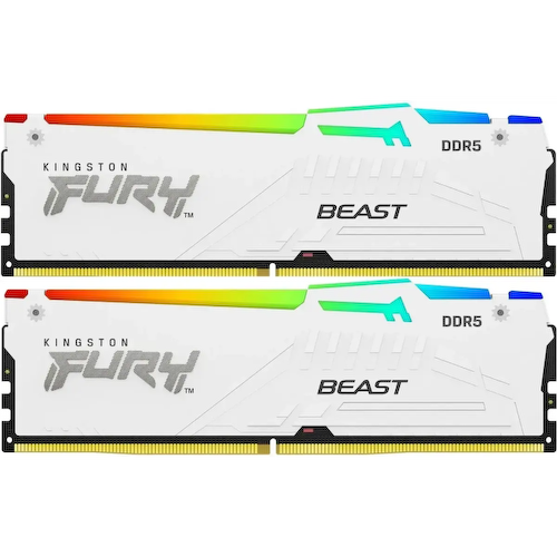 Модуль памяти Kingston FURY Beast White RGB EXPO <KF560C30BWEAK2-32> DDR5 1x 16 Гб