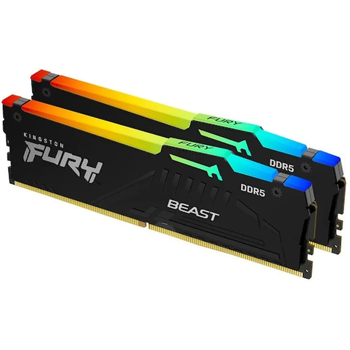 Модуль памяти Kingston FURY Beast RGB <KF564C32BBAK2-32> DDR5 2x 16 Гб