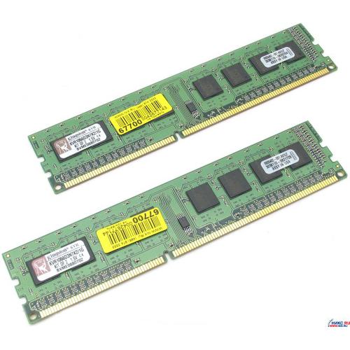 Модуль памяти Kingston ValueRAM <KVR1066D3N7K2/1G> DDR3 2x 512 Мб <PC3-8500>