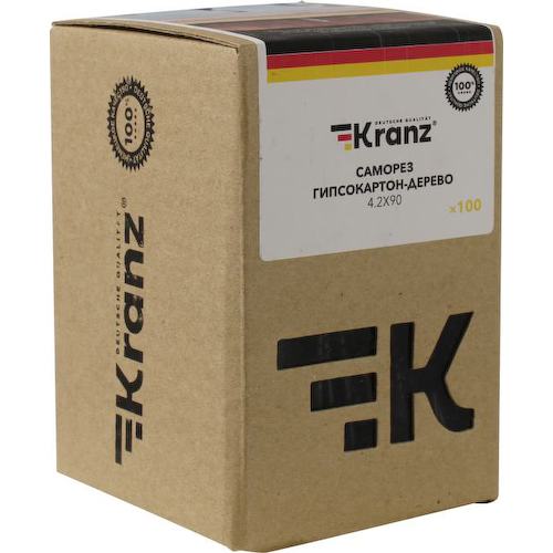 Саморез гипсокартон-дерево Kranz KR-01-3331-013