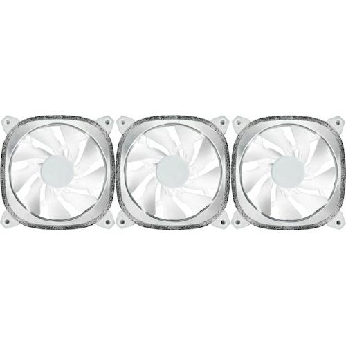 LAMP-DAP04 Вентилятор Lamptron DIAMOND+ ARGB, 120x120x25 мм, 1500 об/мин, 30 дБА,PWM,белые,ARGB, 3 шт в упаковке