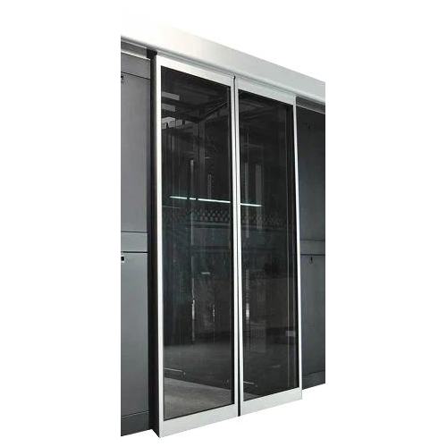 Комплект дверей Lanmaster LAN-DC-SDRM-48Ux12 механич./раздвижные/коридора/1200мм/для шкафов DCS 48U, стекло, без замка