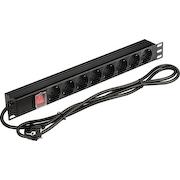 PDU горизонтальный Lanmaster NM-PD16A-8XSH+S-2.0