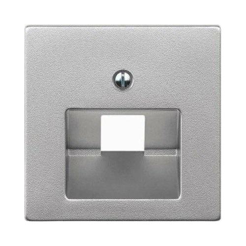 Панель лицевая Legrand 770255 Valena CLASSIC - для одиночных розеток RJ45, алюминий