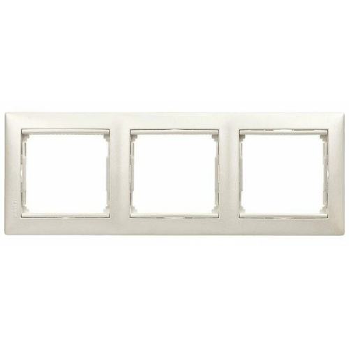 Рамка Legrand 770473 Valena CLASSIC - 3 поста, вертикальный и горизонтальный монтаж, жемчужный