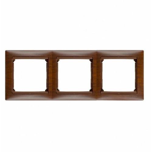 Рамка Legrand 770313 Valena CLASSIC - 3 поста, тонированное дерево