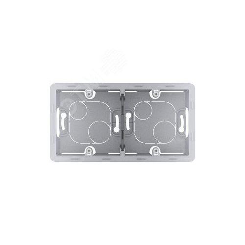 Коробка Legrand 673992 Inspiria алюминий накладного монтажа - 2 поста