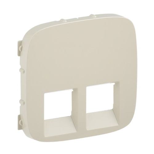 LEGRAND 755426 Valena ALLURE Лицевая панель для двойных телефонных/информационных розеток Слоновая кость