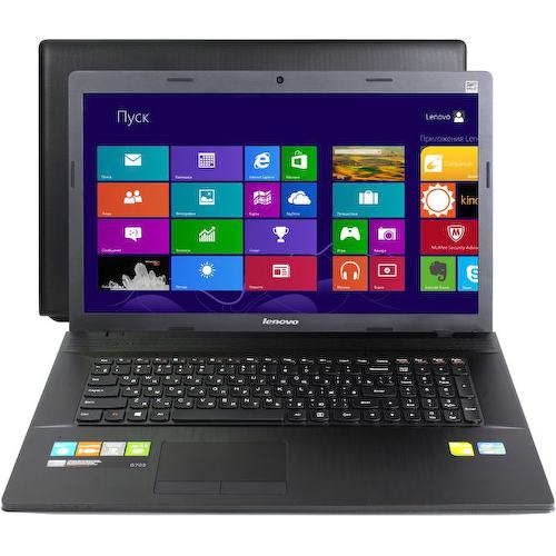 Ноутбук Lenovo G G700 (Intel Core i7 3632QM, 8 ГБ, 1 Тб HDD, GeForce<sup>®</sup> GT 720M (64 бита), WiFi, Bluetooth, Win8, 17")