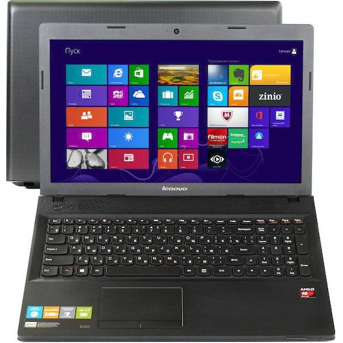 Ноутбук Lenovo G505 (AMD A6-5200 APU, 4 ГБ, 1 Тб HDD, Radeon R5 M230 (64 бита), WiFi, Bluetooth, Win8, 15")