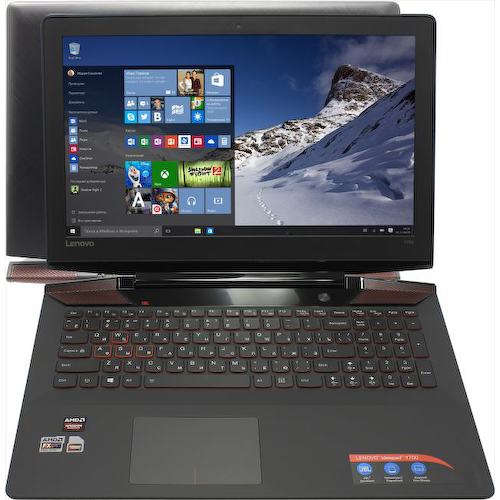 Ноутбук Lenovo IdeaPad Y700-15ACZ <80NY0008RK> (AMD FX-8800P, 8 ГБ, 128 Гб SSD , 1 Тб HDD, Radeon R9 M385 (128 бит), WiFi, Bluetooth, Win10, 15")