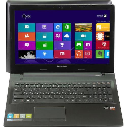 Ноутбук Lenovo Z50-75 <80EC003FRK> (AMD FX-7500, 6 ГБ, 8 Гб SSD кэш (Гибридный HDD) , 500 Гб HDD, Radeon R5 M255 (64 бита), WiFi, Win8, 15")