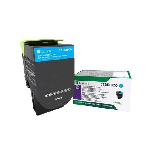 Картридж цветной (или контейнер с цветными чернилами) Lexmark 71B5HC0 (голубой), 1 шт.