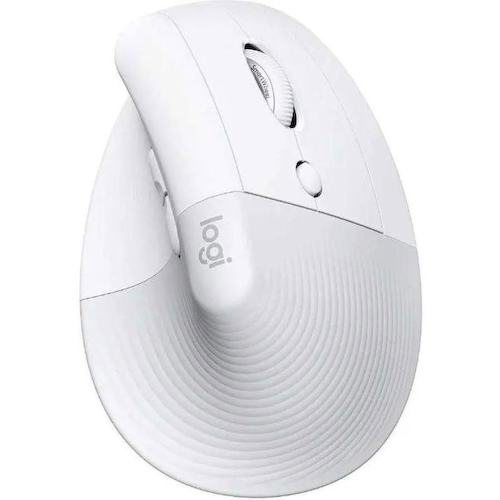 910-006486 Мышь Logitech Lift белый оптическая (4000dpi) silent беспроводная BT/Radio USB для ноутбука (5but)