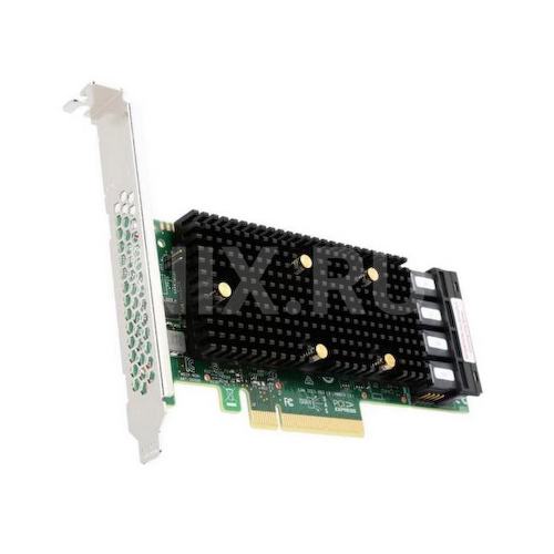 05-50008-00012 Broadcom 9400-16i SGL (05-50008-00 / 05-50008-00012) PCIe 3.1 x8 LP, Tri-Mode SAS/SATA/NVMe 12G HBA, 16p