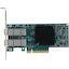 Mellanox <MCX4121A-XCAT> Сетевая карта 10 Гбит/с 2 x SFP+, PCI Express, вид сверху