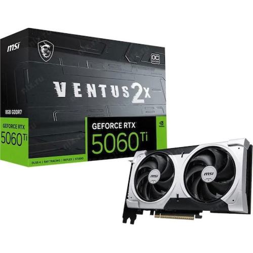 MSI RTX 5060 Ti 8G VENTUS 2X OC PLUS NV RTX 5060TI 8Gb 128bit GDDR7 2617/28000/