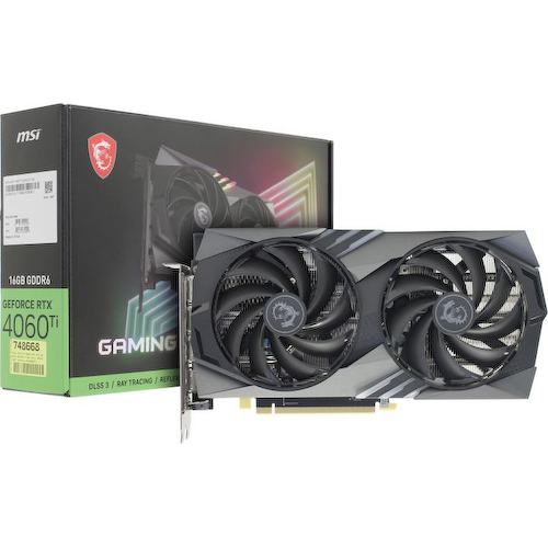 Игровая видеокарта MSI GAMING X GeForce RTX 4060 Ti GAMING X 16G 16 Гб GDDR6