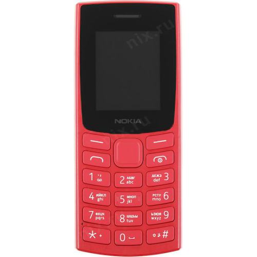 Телефон Nokia 106 DS Red (TA-1564)