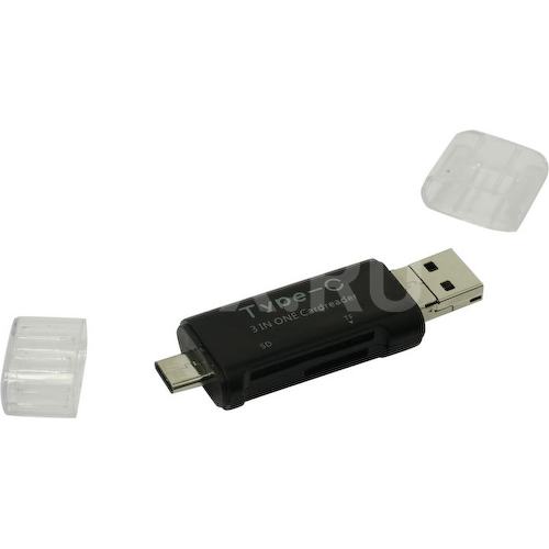 USB On-The-Go (USB OTG) картридер NoName 3 in One USB 3.1 Type C Cardreader