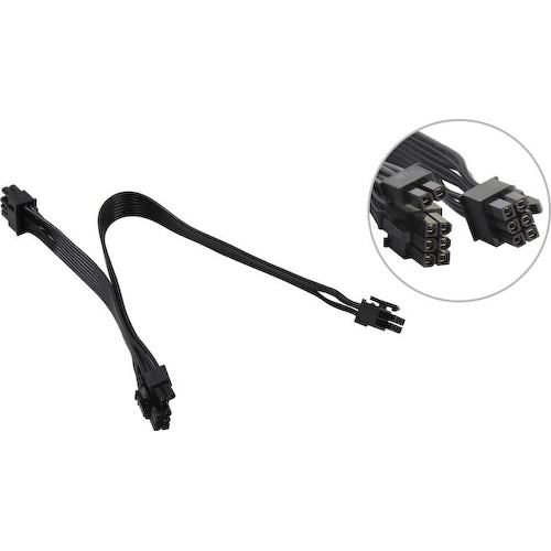 Переходник питания для видеокарт NoName 6pin-2 x 6+2pin UL STND 0.6 м.