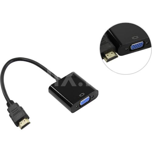 HDMI -> VGA Переходник NoName HDMIM-VGA15F+A+DCU 0.2 м.