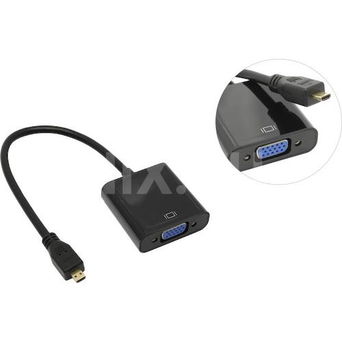 MicroHDMI -> VGA Переходник NoName microHDMI to VGAF+au