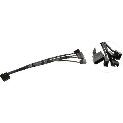 Разветвитель питания для вентилятора NoName Molex to 4x4pin кабель в оплетке