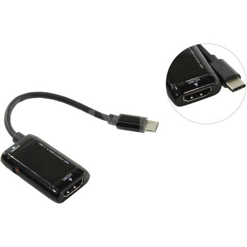 Адаптер MHL alternate mode USB Type C -> HDMI NoName USB Type C to HDMI 0.2 м.