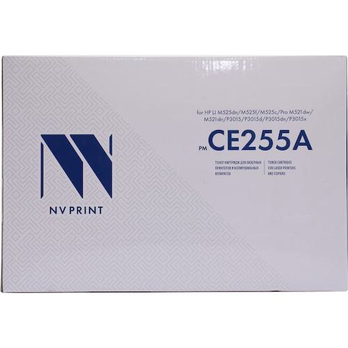 Картридж черный (или контейнер с черными чернилами) NV-Print CE255A (№55A)